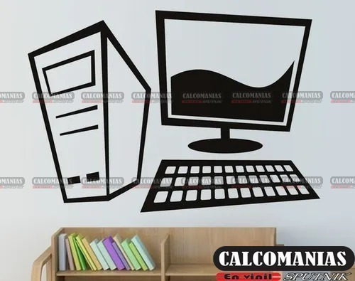 Vinilo Decorativo Computadora Teclas  