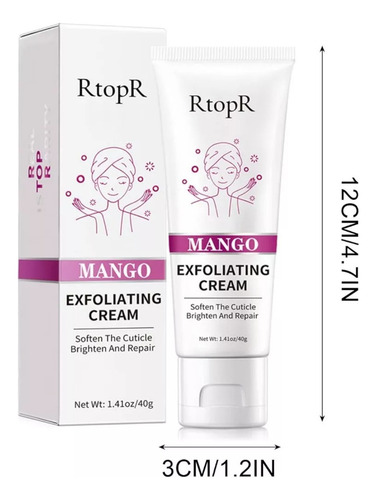 Crema Exfoliante De Mango Rtopr,gel Para Limpieza