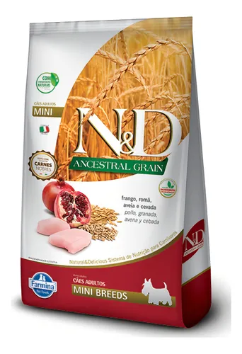 Alimento N&D Ancestral para perros adultos de razas pequeñas, 2,5 kg