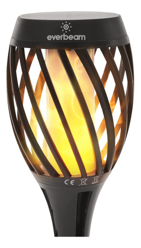 Linterna Solar Parpadeante Con Llama Everbeam P2: Luz Solar