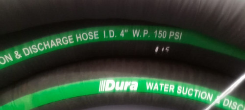 Manguera Succión Y Descarga De Agua 4 Pulgadas 150psi
