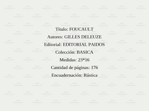 Foucault - Gilles Deleuze