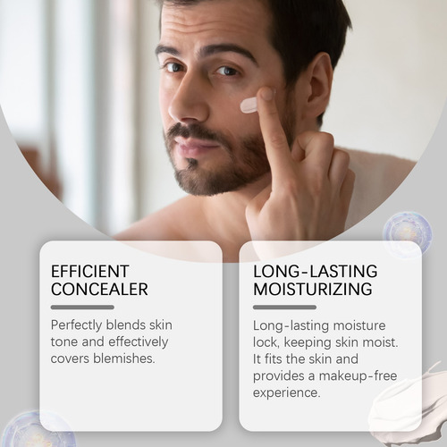 Crema De Maquillaje Para Hombre O Para Iluminar Manchas Hidr