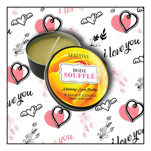 Vela Aromática Aceite Para Masajes Calidos Mango Y Maracuya