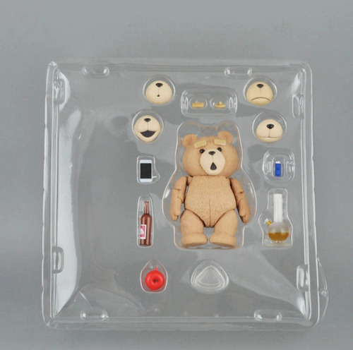 Figura Articulada Oso Ted 2 Película Reacciones Y Accesorios