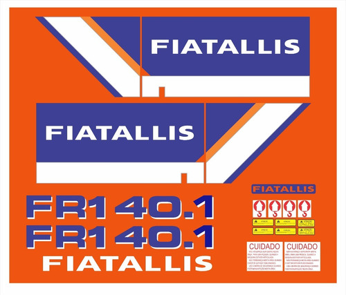 Kit Adesivos Fiatallis Fr 140.1