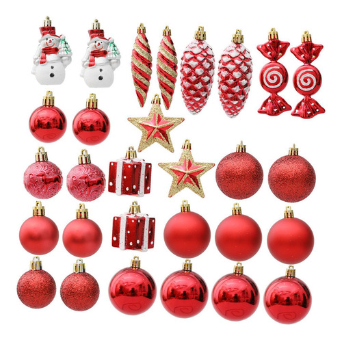 29 Piezas De Adornos Colgantes De Navidad, Bolas Decorativas