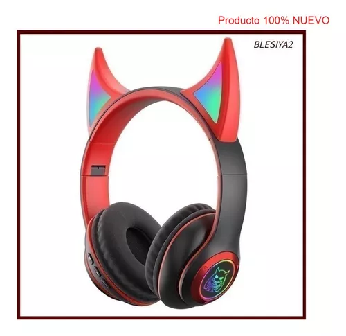 Audifonos Diadema Bluetooth 5.0 Rgb Orejas Inalambricos /e