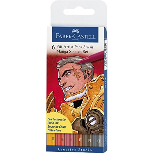 Faber-castel Pitt Artist Manga Brush Pens, Varios Color...
