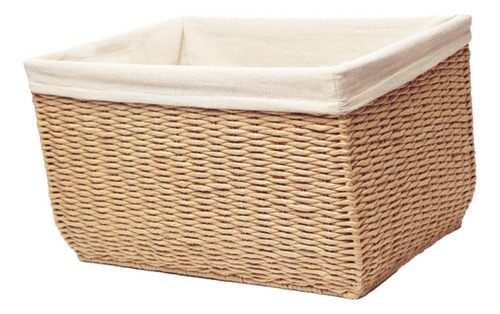 Cesta Tejida Para Guardar Juguetes, Cesta Beige Pequeño