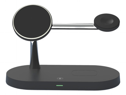 Cargador Inalámbrico Magnético 15w Para Cargadores Negro