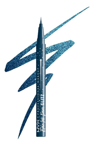 Delineador De Ojos Epic Ink Liner Glitz De Nyx Denim Dazzle Metalizado