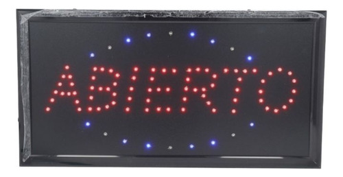 Cartel Led  Abierto  220 V 48x25c Cs