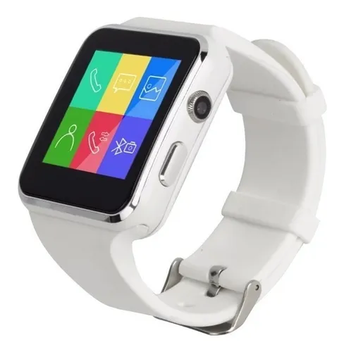 Reloj inteligente celular curvo x6 smartwatch camara sd sim deals