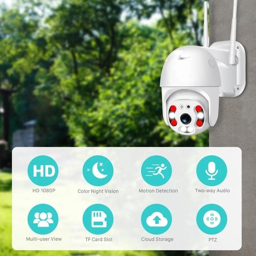 Cámara Ip Motorizada Exterior Wifi P2p Mic Luxell Ip160