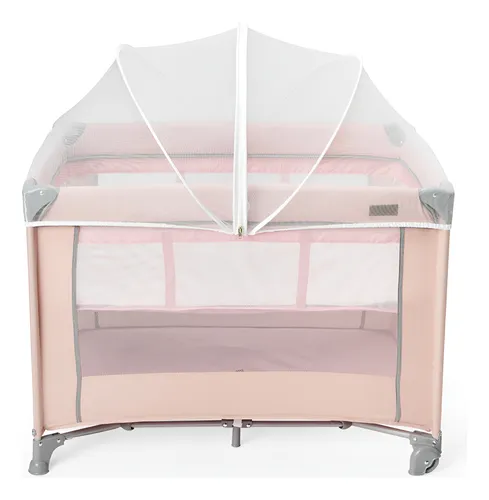 Berço portátil infantil cercado 15kg Lazy MaxiBaby cor rosa