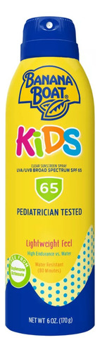 Bloqueador Solar En Spray Banana Boat Kids, 65 Spf