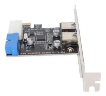 Comprar Placa De Expansão Usb3.0 2 Portas 19 Pinos 4p Pcie Para Usb3