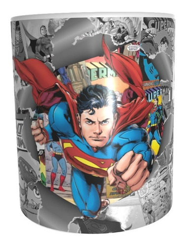 Imagen 1 de 4 de Taza Comics Coleccionable Superman Dc Comics #10