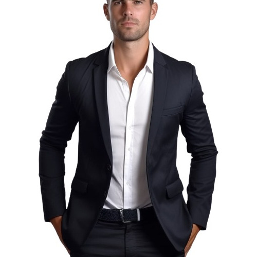 Blazer Masculino Slim 2 Botões Corte Italiano + Barato