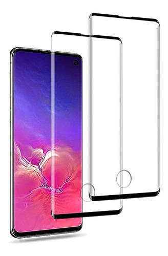 Protector Pantalla Vidrio Samsung S10, Curvo Full Pega,