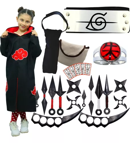 Fantasia Sasuke Uchiha Cosplay Infantil Naruto Bandana