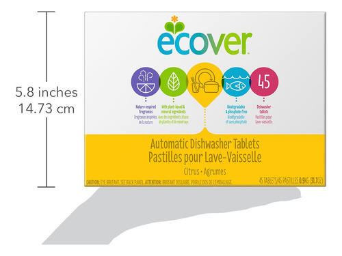 Detergente Para Lavavajillas Ecover Tabletas 1 Kg
