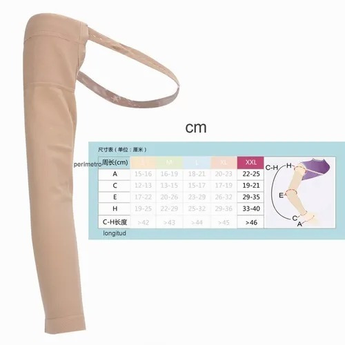 Post Mastectomía Compresión Manga Elástica Brazo Hinchazón L