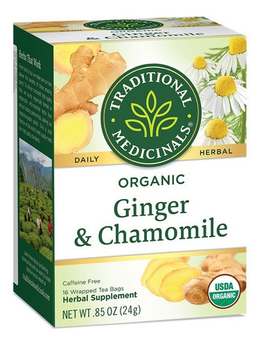 Te Organico Ginger With Chamomile Jengibre Manzanilla 16 Se