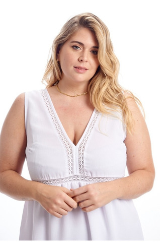 Vestido Blanco Talle Grande/plus Size | MercadoLibre Vestido Blanco Talle Grande/plus Size | MercadoLibre