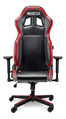 Silla Sparco Gaming Icon Color Rojo Material del tapizado Cuero sintético