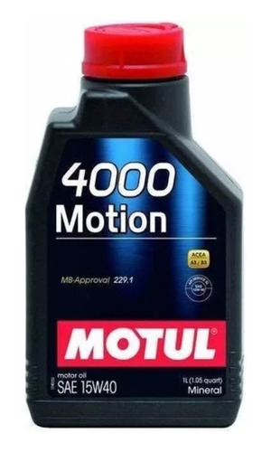 Aceite Mineral 15w40 Motul 4000 Original Tienda Fisica