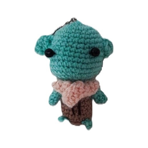 Amigurumi Llavero (crochet) Baby Yoda 9cm