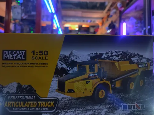 Camion Tolva Articulado Full Metal, Huina Escala 1:50