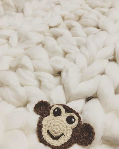 Mantita/rebozo Para Bebe - Lana Xxl