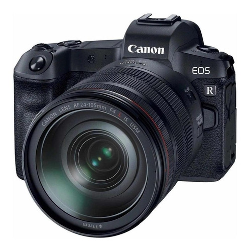  Canon EOS Kit R + lente 24-105mm IS USM sin espejo color  negro
