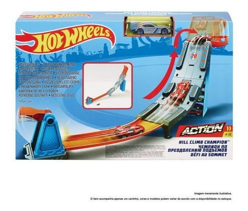 Imagem 2 de 4 de Pista Hot Wheels Campeonato Para O Topo Gbf81 Mattel