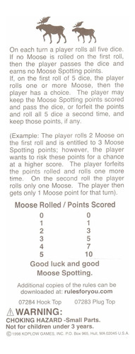 Juego De Dados Koplow Games Moose