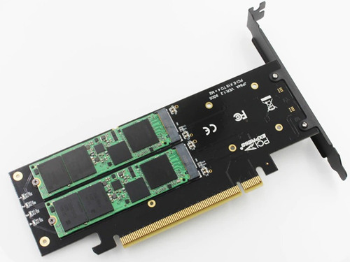 Convertidor De Pci Express 3.0 16x A 4 Puertos M2 Nvme Raid