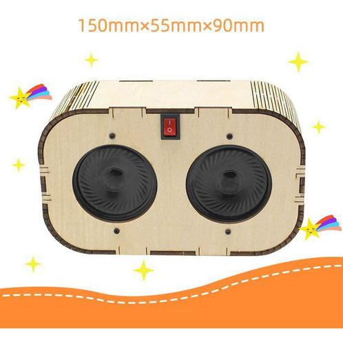 Kit De Caixa De Alto-falante Bluetooth Diy Montado