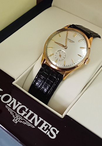 Antiguo Reloj Longines Flagship De Oro 18k A Cuerda (Usado)