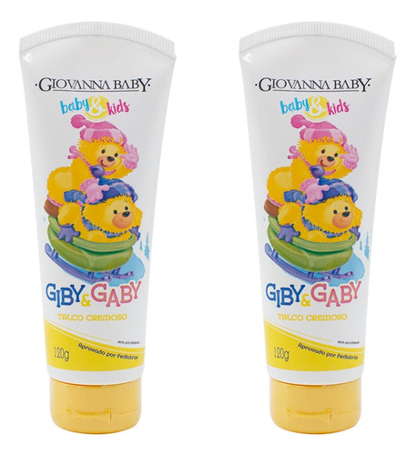 Talco Cremoso Giovanna Baby Giby Infantil 120ml (kit 2 Uni