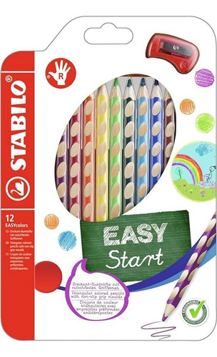 Ergonomic Coloring Pencil Easycolors Righthanded Pack O...