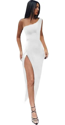 Vestidos largos con pierna abierta hot sale