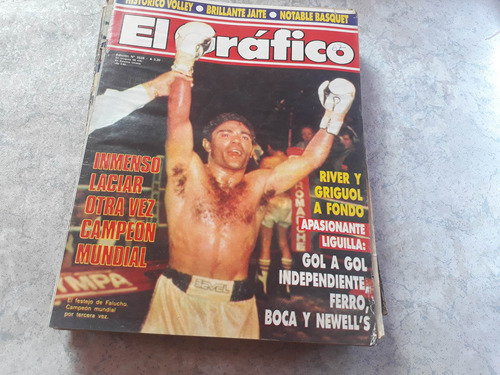 Revista El Grafico Laciar Campeon Mundial