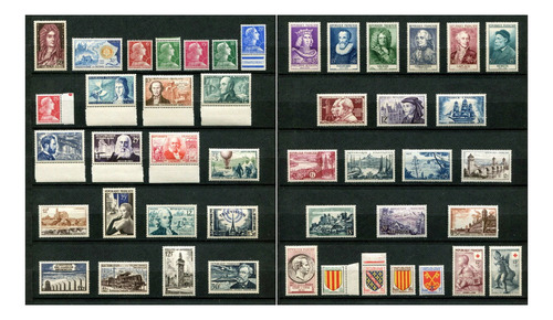 Francia Año 1955 Completo Mnh 46 Sellos Estampillas