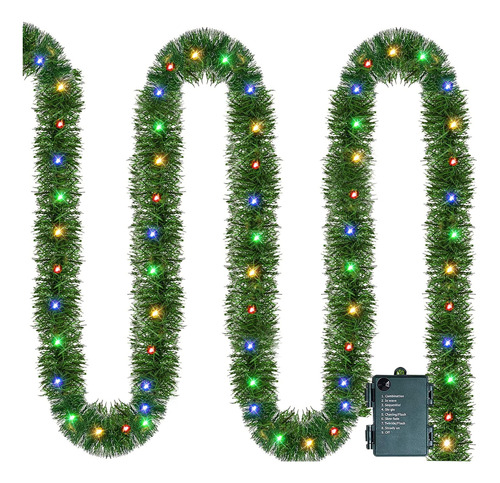 Guirnalda De Navidad Artificial 4.5 Metros 50 Luces Led