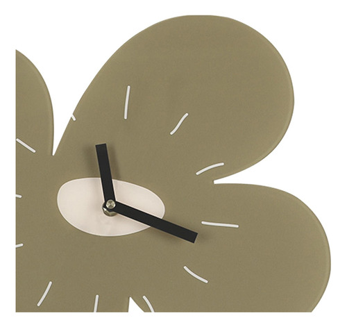 Relojes De Pared Silenciosos Simples Muebles De Arte De Flor