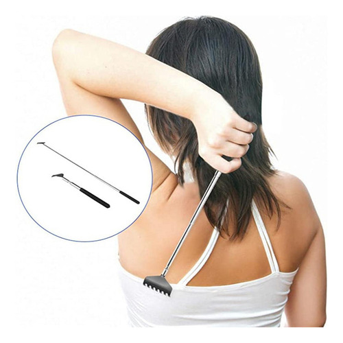 De 2pcs Masajeador Rascador De Espalda Extensible Alivio De