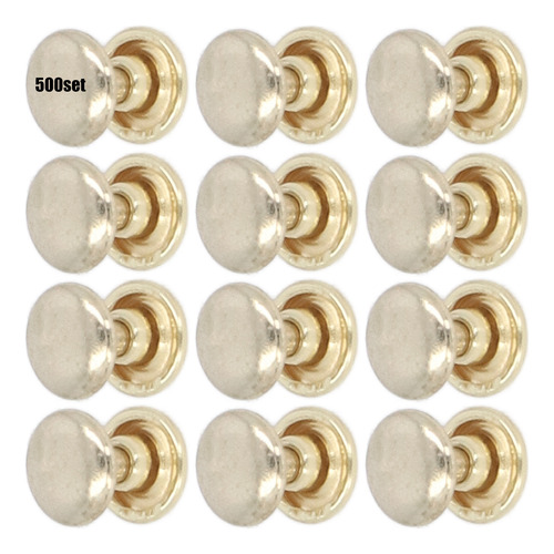 Juego De 500 Remaches De Cuero, Clavos De Metal, 8 Mm, Para